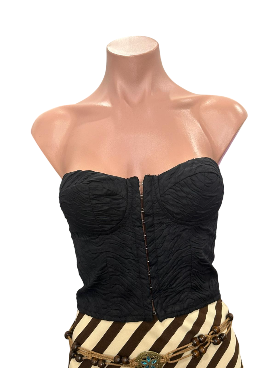 Corset Black Tube Top