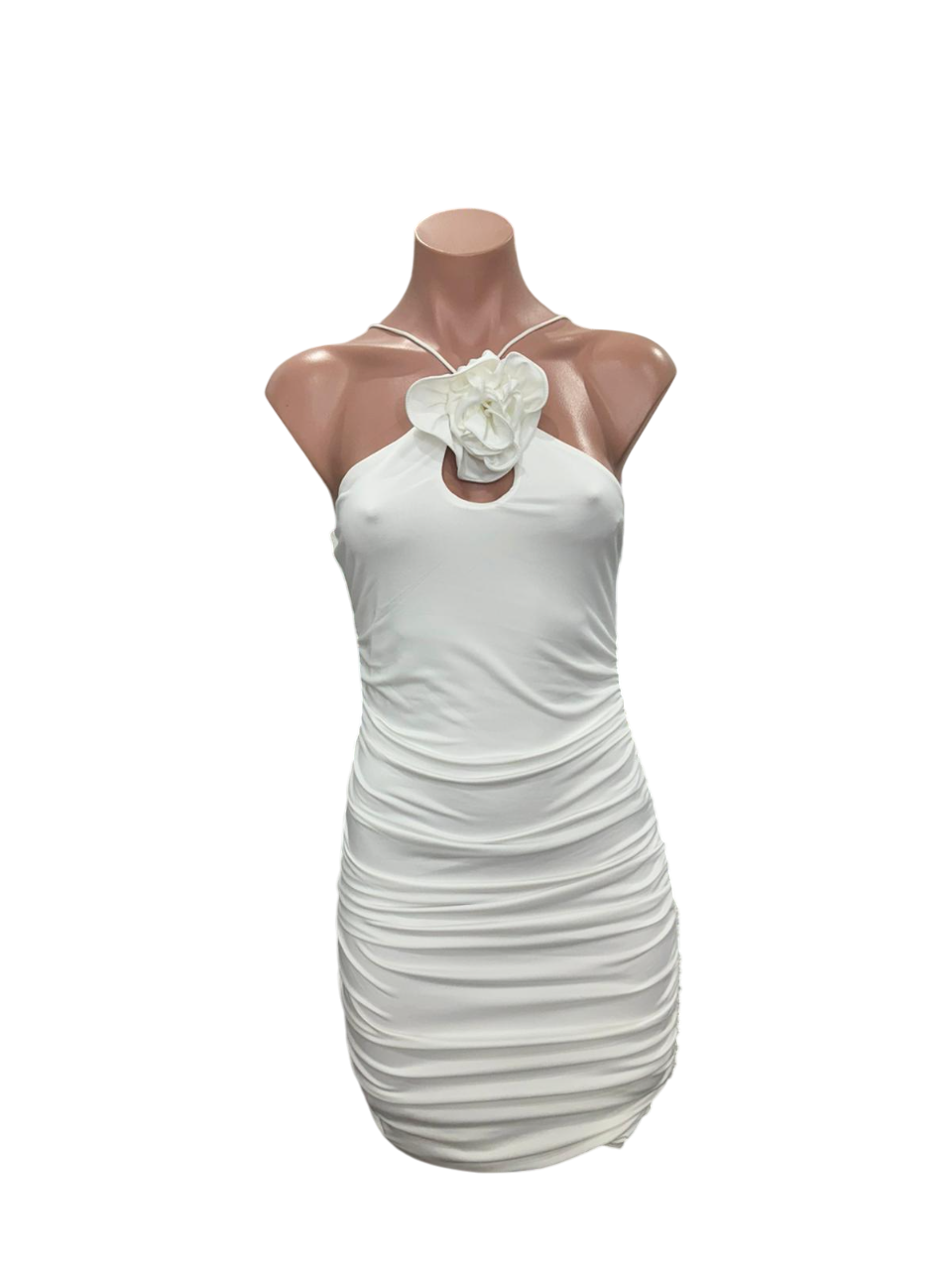 White Rose Mini Dress