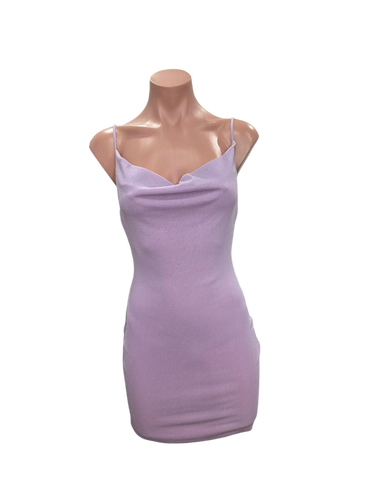 Glittery Lilac Mini Dress