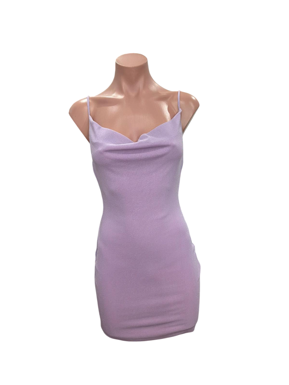 Glittery Lilac Mini Dress