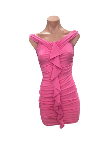 Middle Ruched Bodycon Mini Dress