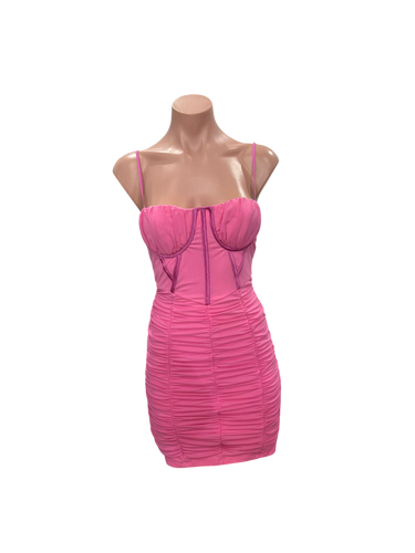 Hot Pink Corset Dress