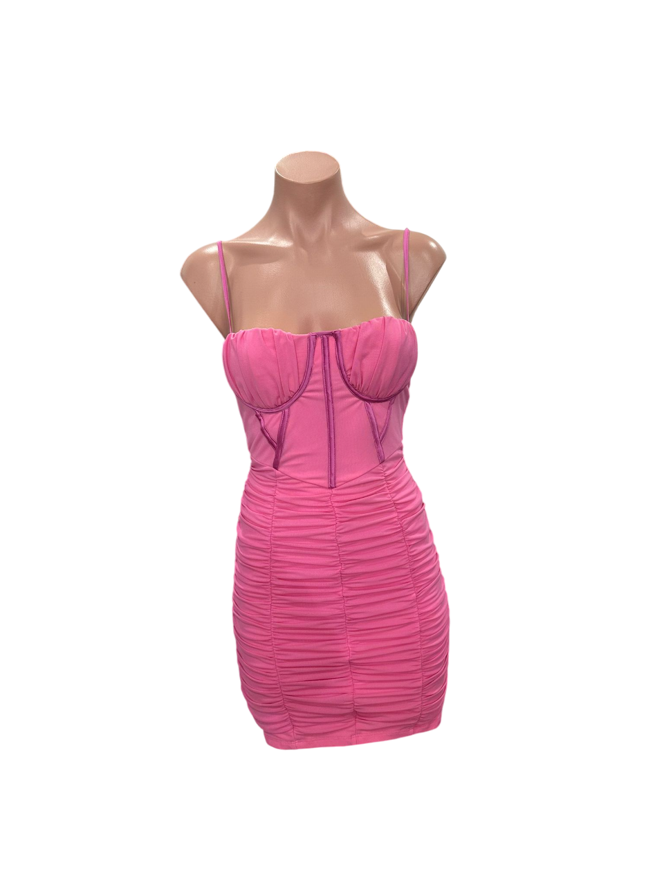 Hot Pink Corset Dress