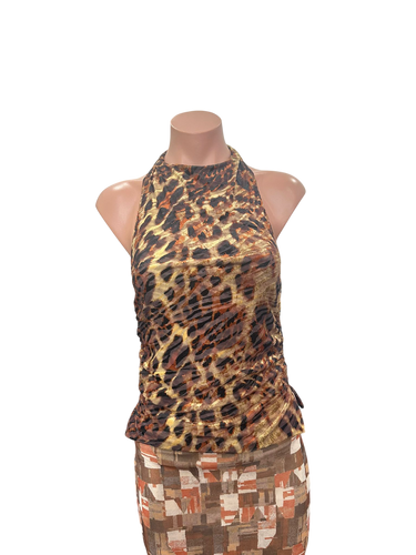 Leopard Print Halter Top