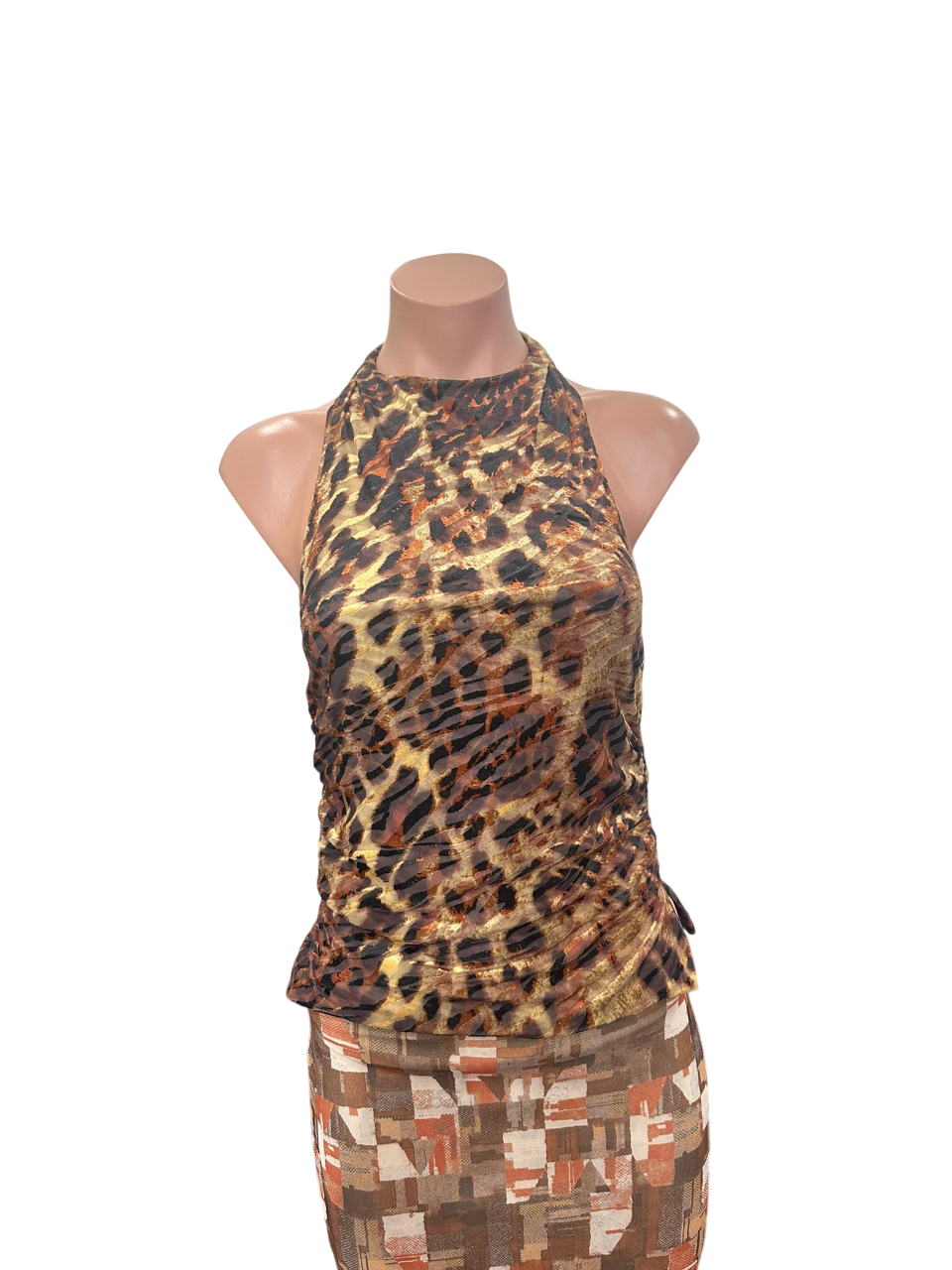 Leopard Print Halter Top