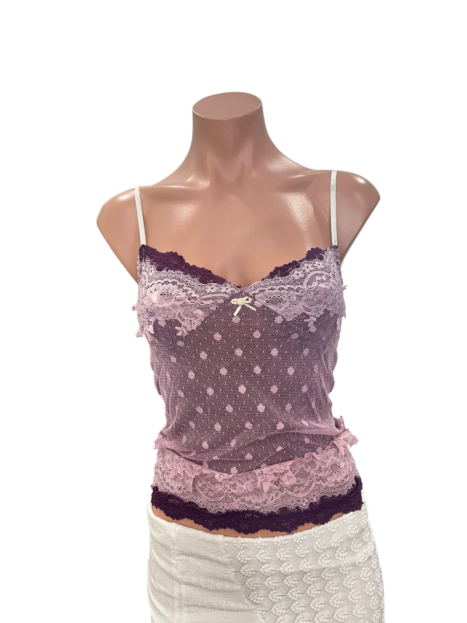 Sheer Lace Top - Purple