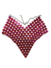 Load image into Gallery viewer, Heart-Shaped Sequin Pinky Red Top