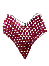 Load image into Gallery viewer, Heart-Shaped Sequin Pinky Red Top