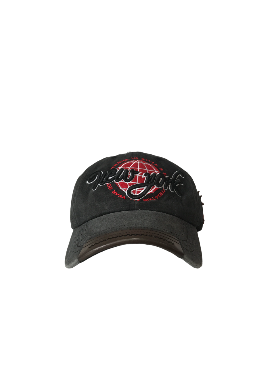NY Globe Baseball Cap - Black
