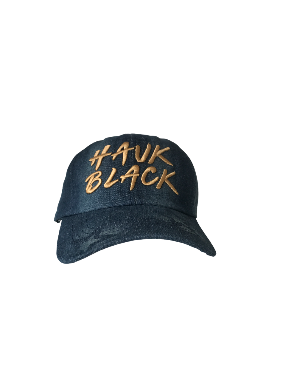 Hauk Black Baseball Cap - Yellow Font