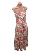 Load image into Gallery viewer, Strapless Floral Princess Maxi Dress