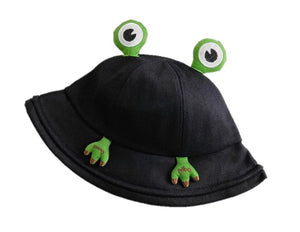 Frog Hat Black