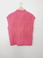 Load image into Gallery viewer, Knit Vest Jumpers Oversized Style Pink