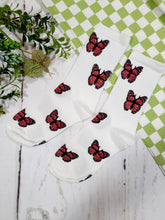 Load image into Gallery viewer, Butterfly Print Socks