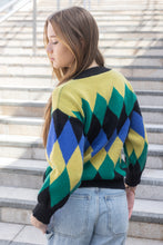 Load image into Gallery viewer, Rhombus Print Knit Jumper
