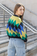 Load image into Gallery viewer, Rhombus Print Knit Jumper