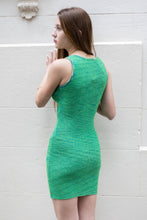 Load image into Gallery viewer, Twist Front Bodycon Mini Dress Green