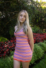 Load image into Gallery viewer, Halter Mini Knit Dress Coral Purple