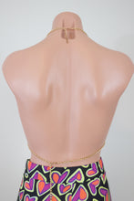 Load image into Gallery viewer, Chain Strap Halter Bikini Top