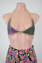 Load image into Gallery viewer, Chain Strap Halter Bikini Top