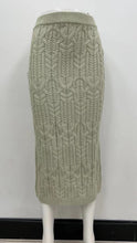 Load image into Gallery viewer, Winter Thick Knit Bodycon Skirt Green